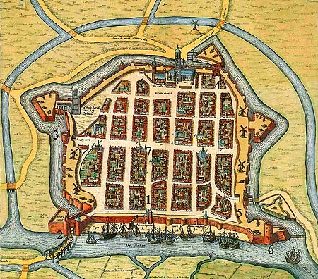 platte grond 1644